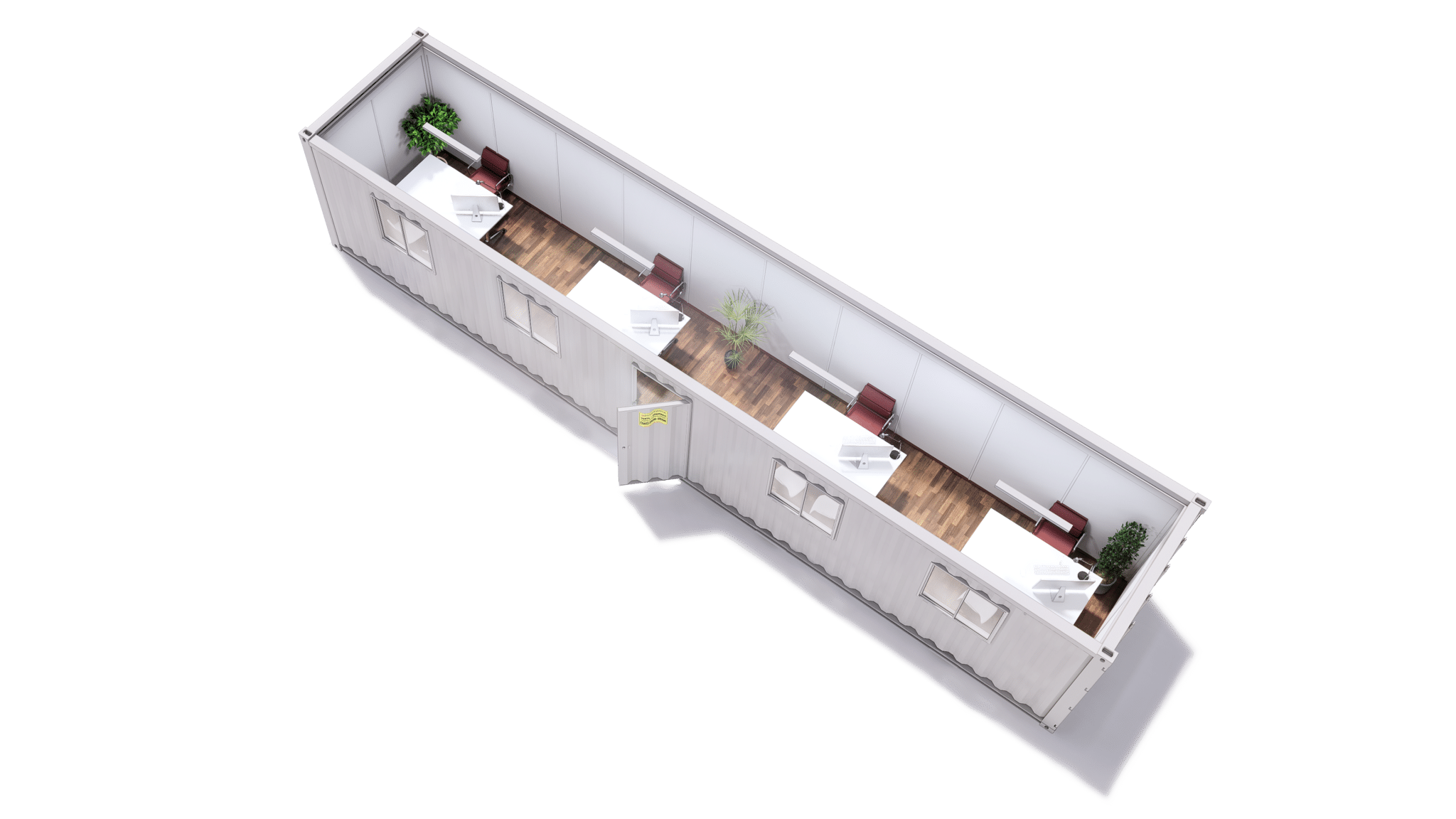 Oficina Container 40 Pies Forrada — Planta Libre